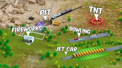 Train Vs Giant Pit !