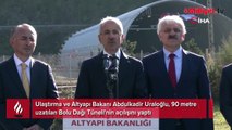 Bolu Dağı Tüneli 90 metre uzatıldı, açılışı Bakan Uraloğlu yaptı