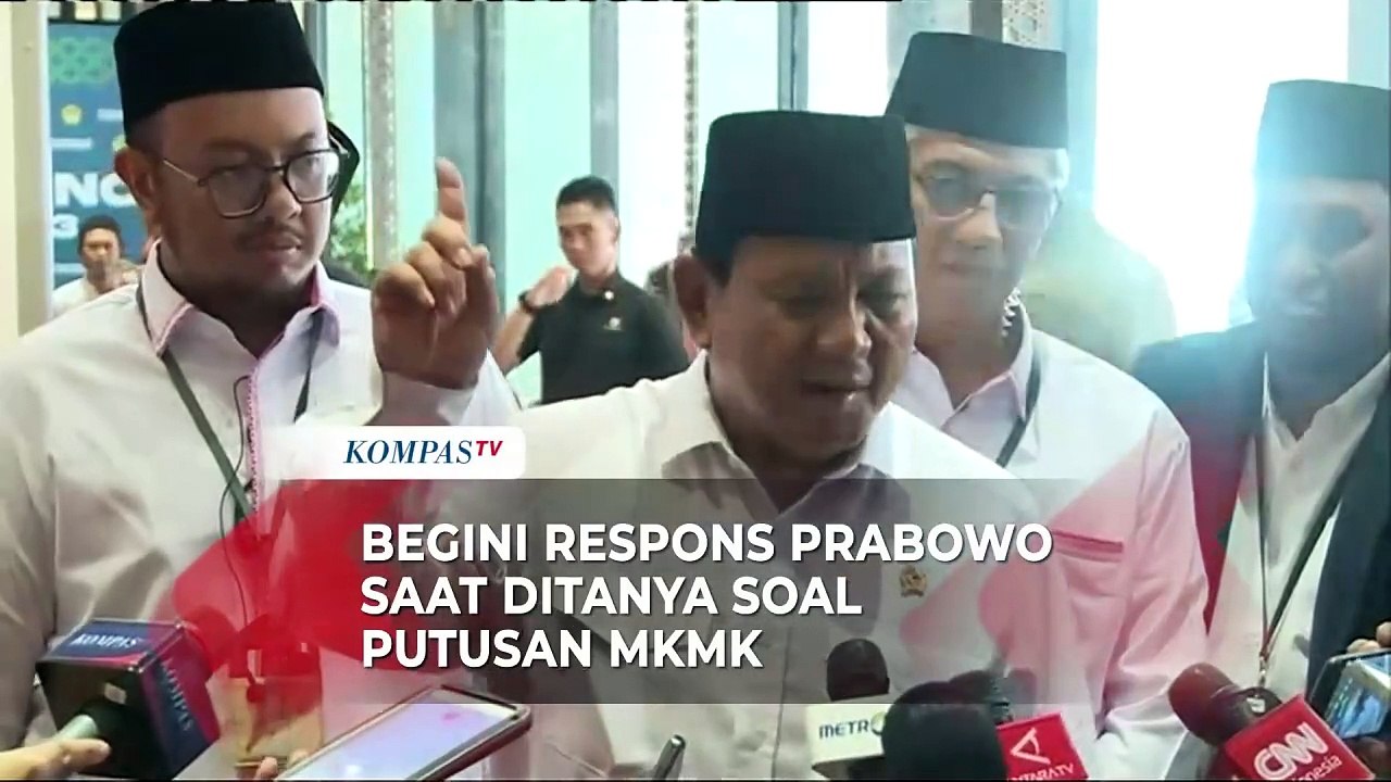 Jelang Putusan MKMK Kasus Etik Hakim MK, Begini Respons Prabowo Subianto