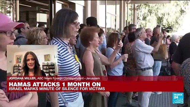 Israel marks one month since Hamas attacks with silence, vigils
