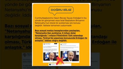 "2 milyar dolar karşılığında 1 milyon Filistinli Türk vatandaşı olacak" iddiası yalan çıktı