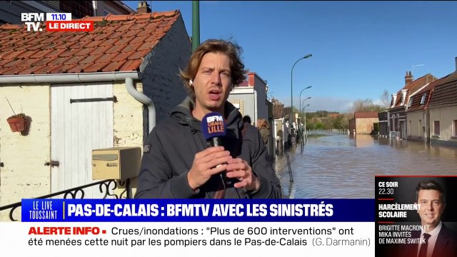 Pas-de-Calais: à Blendecques, la décrue s'annonce et la situation tend à s'améliorer