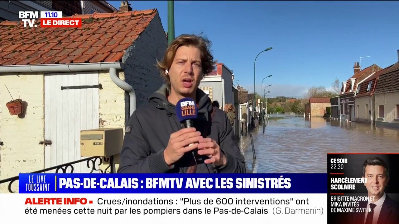 Pas-de-Calais: à Blendecques, la décrue s'annonce et la situation tend à s'améliorer