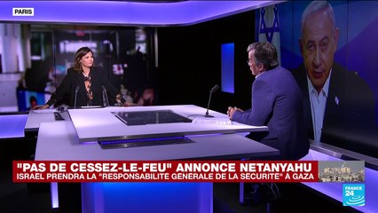 Israël prendra la "responsabilité générale de la sécurité" à Gaza après la guerre