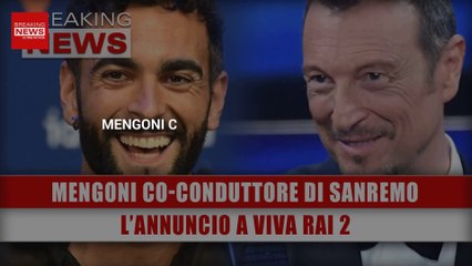 Télécharger la video: Mengoni Co-Conduttore Di Sanremo Con Amadeus: L’Annuncio A Viva Rai 2!