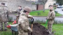 School pupils plant crocus bulbs for campaign