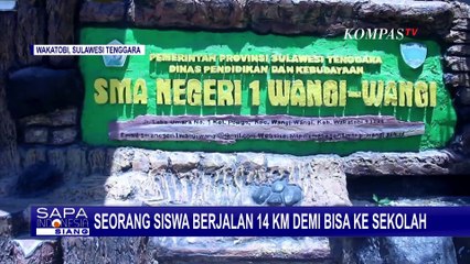 Hidup Bersama Nenek, Siswa SMA di Wakatobi Ini Harus Berjalan 14 Kilometer untuk ke Sekolah