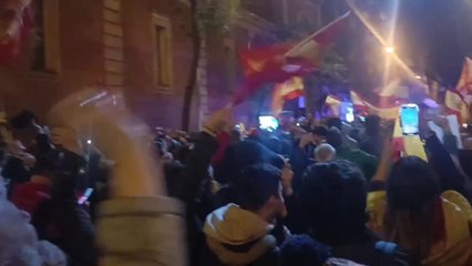 Protestas en la sede del PSOE contra la ley de amnistía