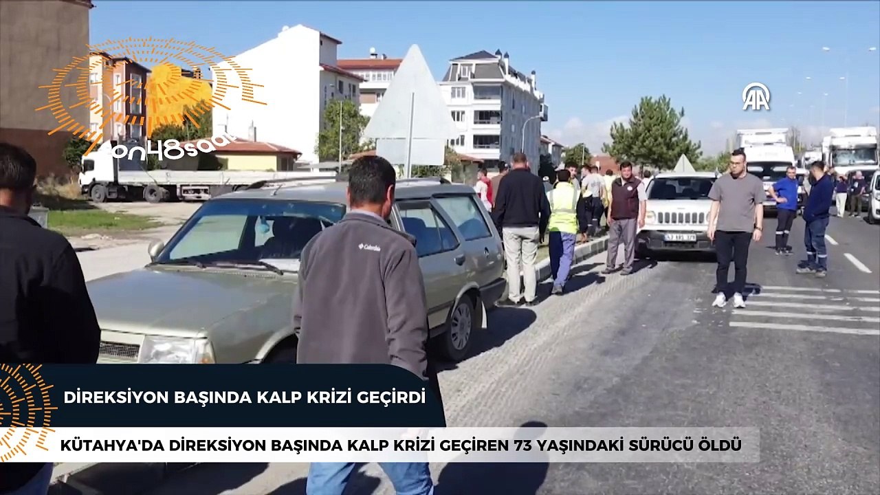 Trafikte kalp krizi geçirdi