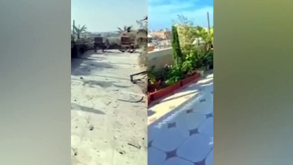 Gazze'deki yıkımı gözler önüne seren video! 1 ayda hepsi yerle bir oldu