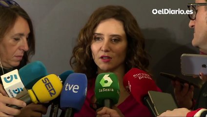 Ayuso reconoce que "un grupo de ultras parasitó" la concentración en Ferraz pero pide explicaciones por la actuación de la policía