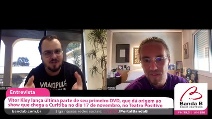 Vitor Kley fala de lançamento de DVD e show em Curitiba