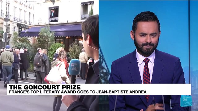 Ex-film director Jean-Baptiste Andrea wins France's top literary prize