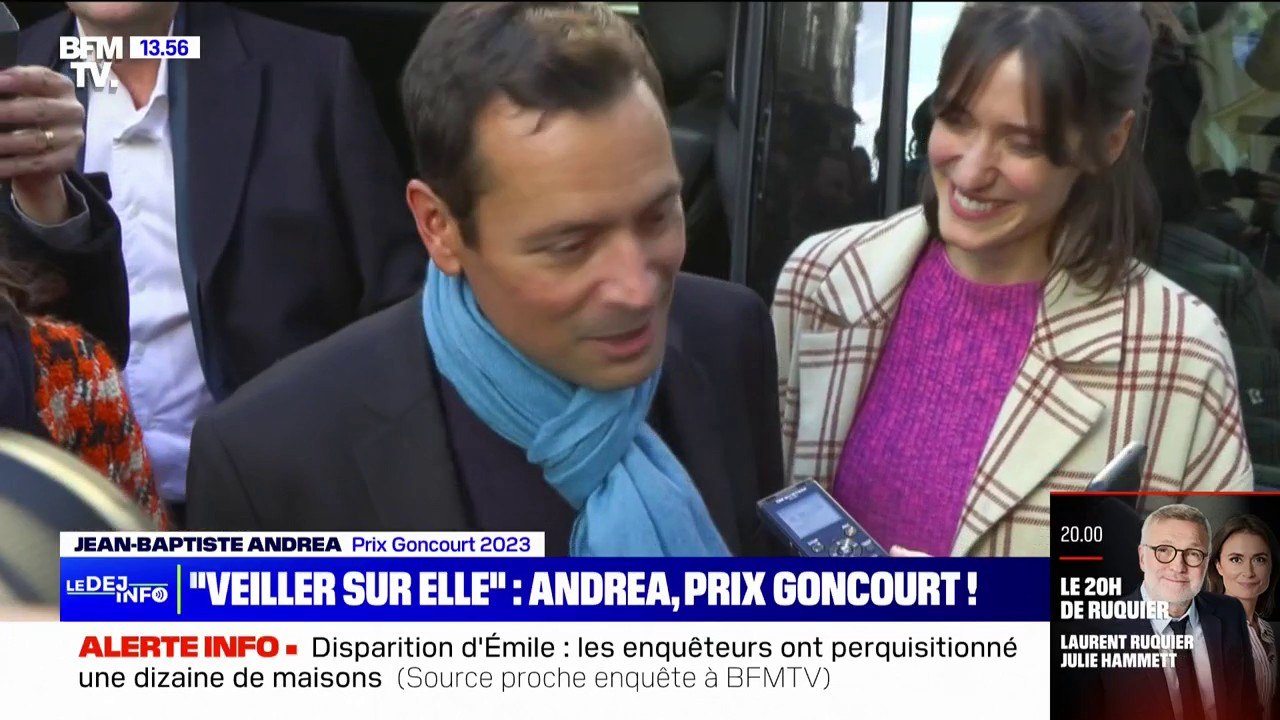 Jean-Baptiste Andrea, prix Goncourt 2023: "C'est vraiment un des plus beaux moments de ma vie"