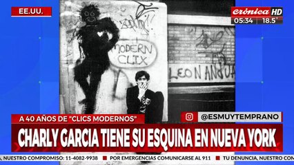 Charly García tiene su esquina en la ciudad de Nuev York