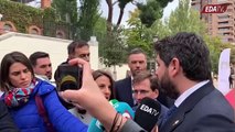 Así arremte López Miras contra la Sánchez y pide explicaciones por las cargas policiales de Ferraz