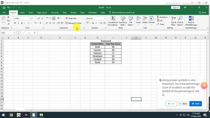 MSCIT Session 34 Simulation Questions