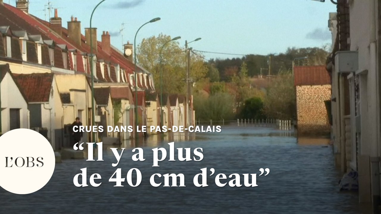 Crues dans le Pas-de-Calais : les images impressionnantes d'un village inondé
