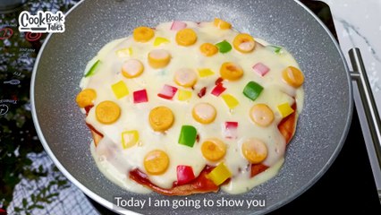 Pan Pizza | চুলায় তৈরি চিজি প্যান পিৎজা | Pan Pizza In Just 15 Minutes | No Oven No Yeast Pan Pizza