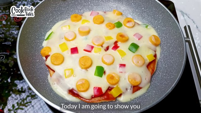 Pan Pizza | চুলায় তৈরি চিজি প্যান পিৎজা | Pan Pizza In Just 15 Minutes | No Oven No Yeast Pan Pizza