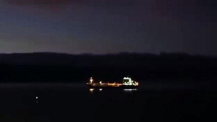 Un buque generando ruido en horas nocturnas frente a San Andrés