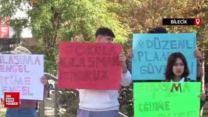 Bilecik'te ulaşım sorununu protesto edecek üniversite öğrencileri toplanamadı