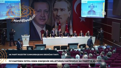 Rozetini Cumhurbaşkanı Erdoğan taktı