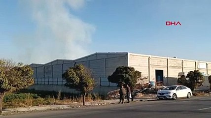 Tekstil fabrikasında korkutan yangın