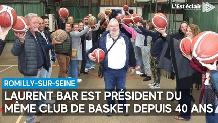 Laurent Bar, président de l'ASFR basket depuis 1983