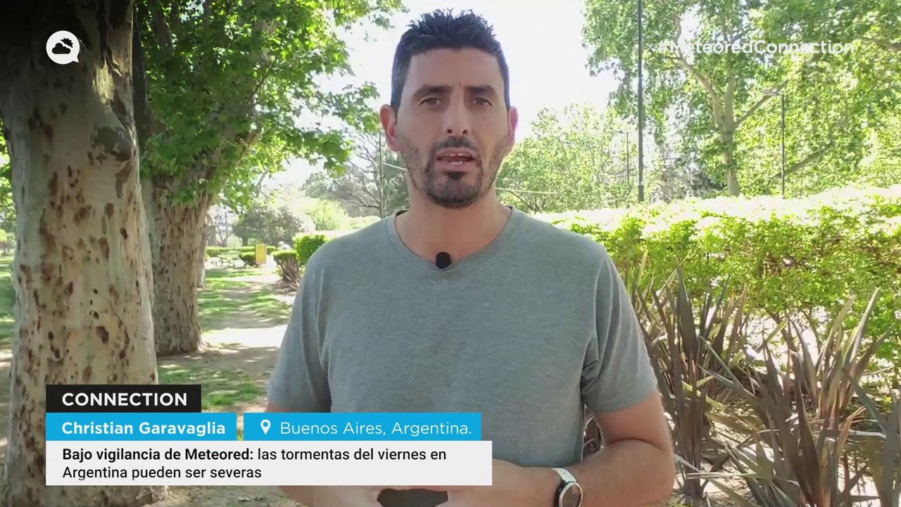 Bajo vigilancia de Meteored: las tormentas del viernes en Argentina pueden ser severas