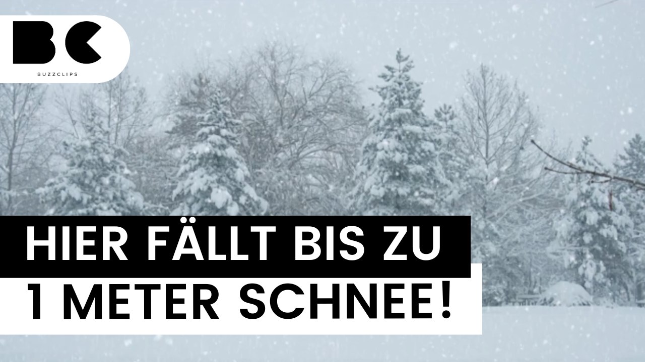 Wintereinbruch: An diesen Orten fällt jetzt ein Meter Schnee!