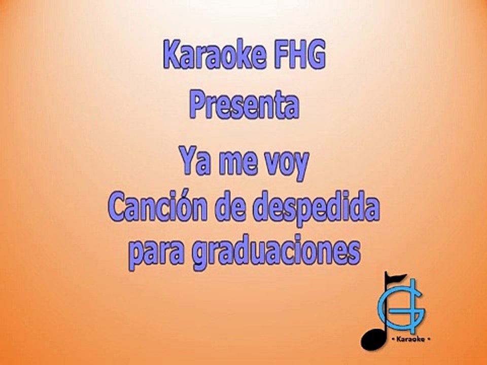 Ya me voy