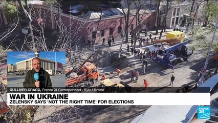 Ukraine president says 'not the time' for elections