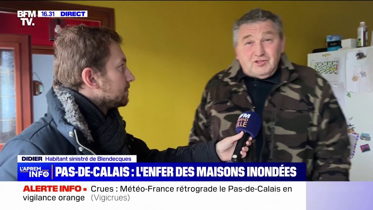 "C'est désolant de voir tout ça": À Blendecques (Pas-de-Calais), certains habitants profitent de la décrue pour constater l'ampleur des dégâts avant une probable nouvelle montée des eaux