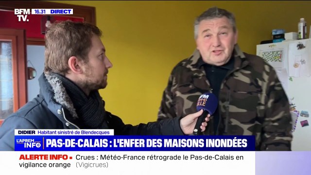 C'est désolant de voir tout ça : À Blendecques (Pas-de-Calais), certains habitants profitent de la décrue pour constater l'ampleur des dégâts avant une probable nouvelle montée des eaux
