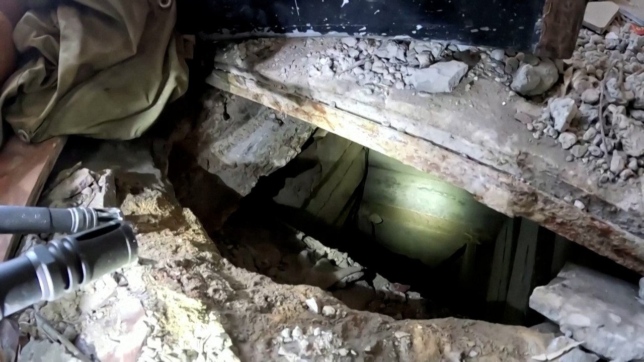 El ejército israelí difunde imágenes de la supuesta destrucción de un túnel de Hamás