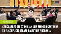 Cancilleres del G7 inician una reunión centrada en el conflicto Israel-Palestina y Ucrania