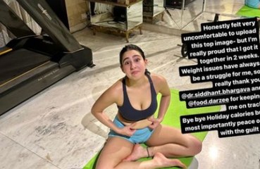 Sara Ali Khan opened up about her weight "struggles" in a candid post