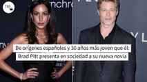 De orígenes españoles y 30 años más joven que él: Brad Pitt presenta en sociedad a su nueva novia