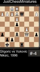 Gligoric vs Vukovic, 1996. Backrank checkmate