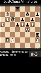 Agopov vs Sommerbauer, 1999. Pawn checkmate