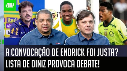 "Gente, o Endrick na Seleção Brasileira pode..." CONVOCAÇÃO de Diniz PROVOCA DEBATE!