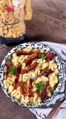 CUISINE ACTUELLE - Radiatori à la crème de beaufort et lard grillé