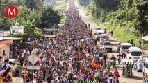 Caravana migrante de 6 mil personas viaja por Chiapas; 600 son niños