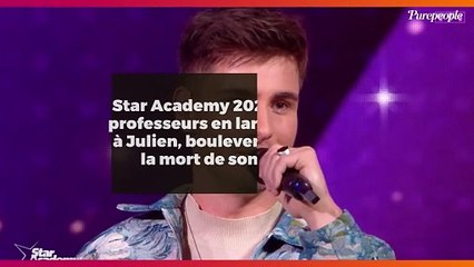 Star Academy 2023 : Deux professeurs en larmes face à Julien, bouleversant sur la mort de son père