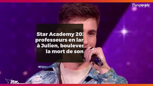 Star Academy 2023 : Deux professeurs en larmes face à Julien, bouleversant sur la mort de son père