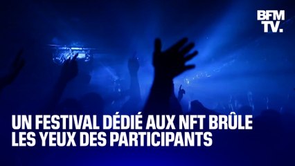 Des internautes affirment avoir eu les yeux brûlés après avoir participé à un festival dédié aux NFT
