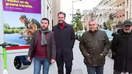Santos Cerdán sigue en Bruselas negociando con Junts