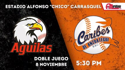 LVBP: Juegos del miércoles, 8 de noviembre.
