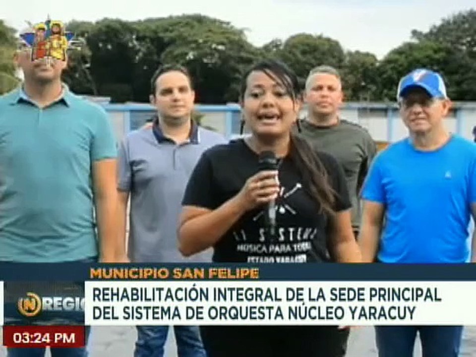 Autoridades Regionales realizan trabajos de rehabilitación en el Sistema de Orquesta núcleo Yaracuy